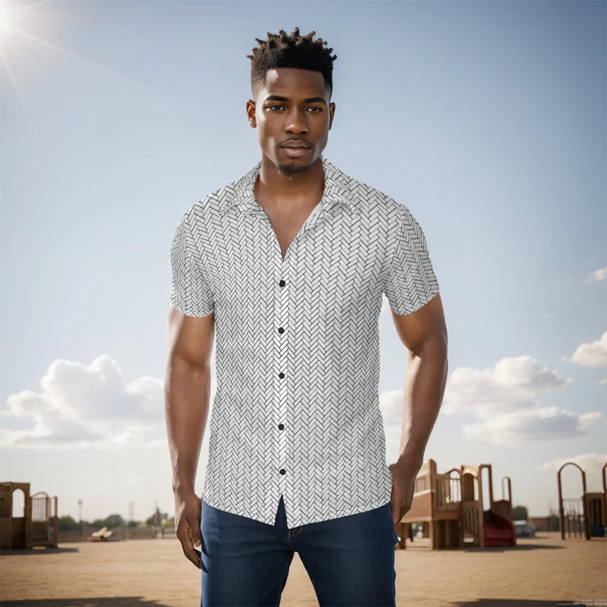 Short Sleeve Button-Up Shirts