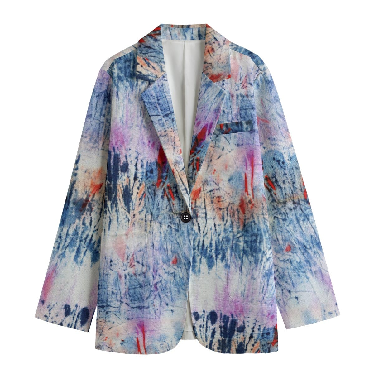 Color Splash Fashion All-Over Print Women's Leisure Blazer