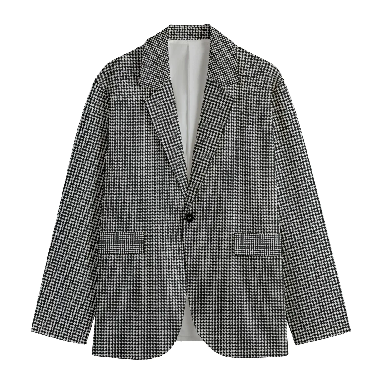 Stylish Polyester Canvas Suit with Pockets - Classic Fit