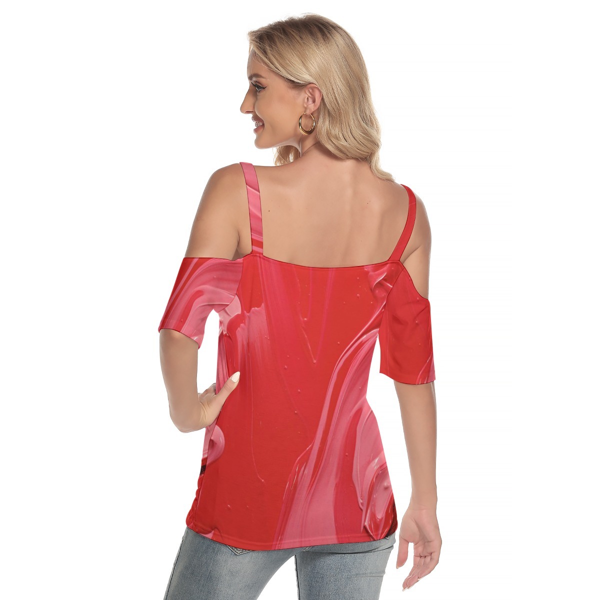 Cold Shoulder Serenade in V-Neck Minor