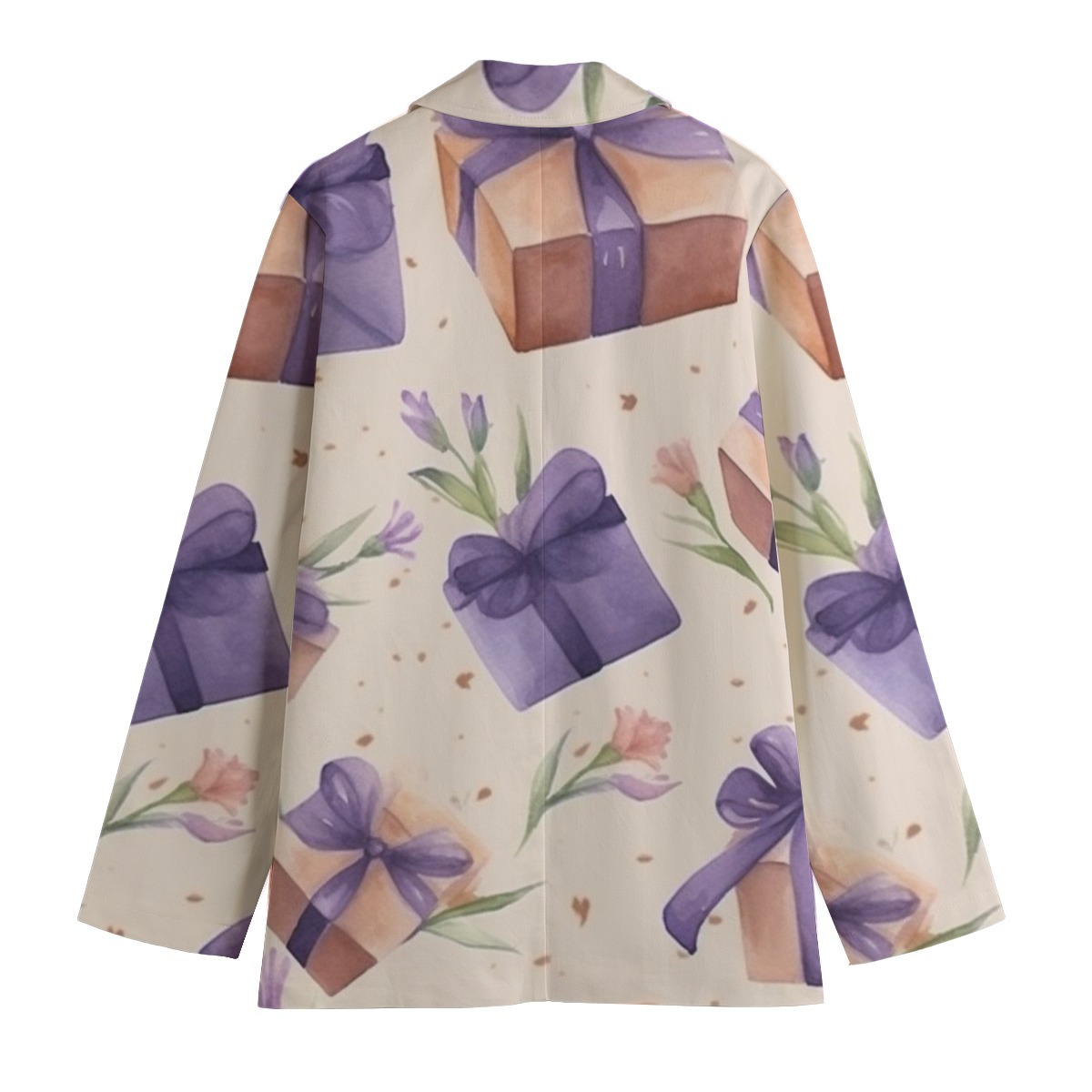 Assorted Presents All-Over Print Women's Leisure Blazer