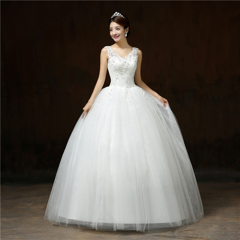 Elegant White Wedding Dress