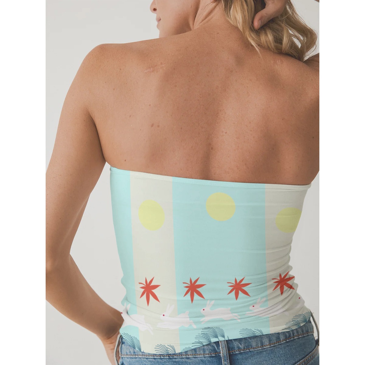 Fashion-Forward Double-Layer Tube Top for Women