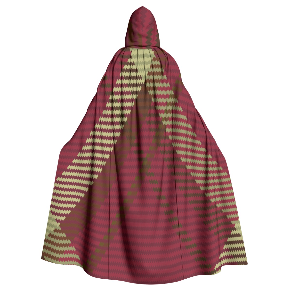 Effortlessly Stylish Unisex Hooded Cloak with All-Over Print and Signature Black Hat Lining