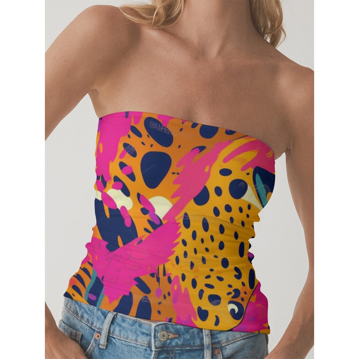 Elegant and Functional Double-Layer Bandeau Top