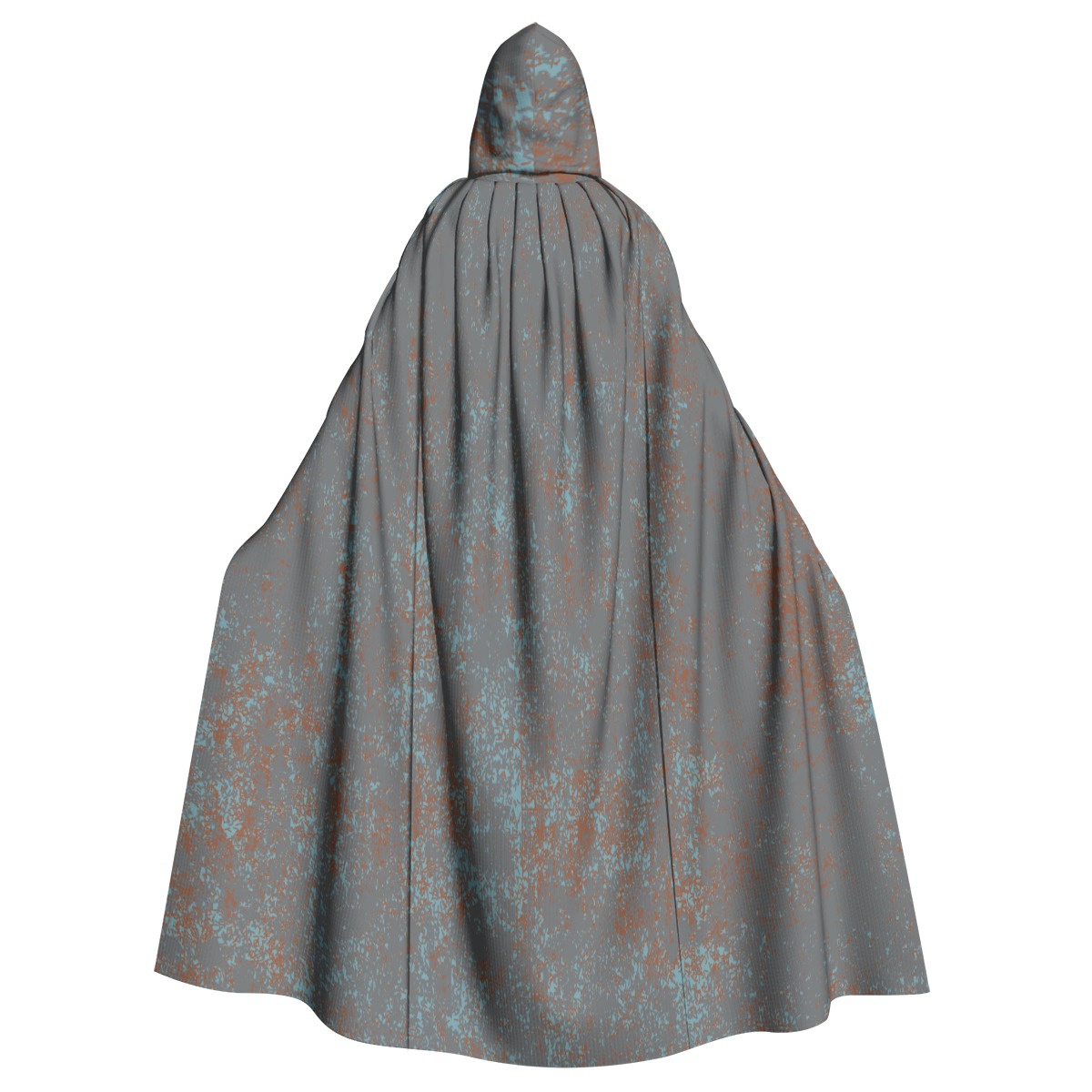 Grey Style Unisex Hooded Cloak with Drawstring Detail and Relaxed Fit