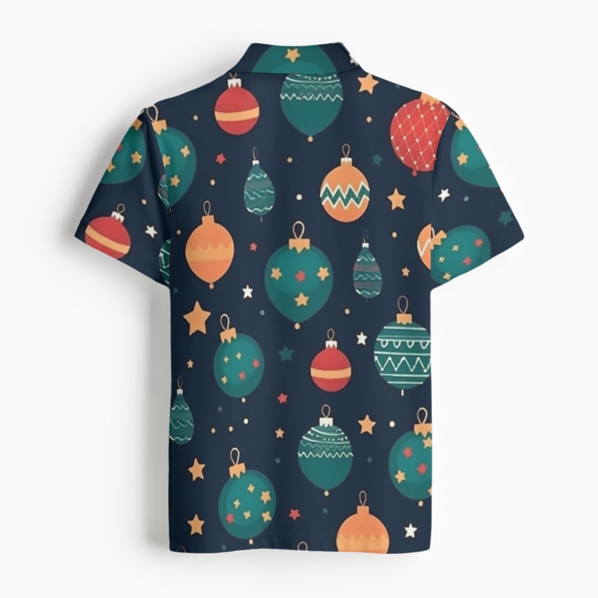 Classic Polo Collar Shirt for Sporty Men's Year-Round Wear