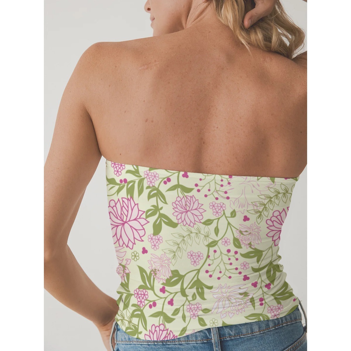 Fashion Forward Off-The-Shoulder Double-Layer Tube Top