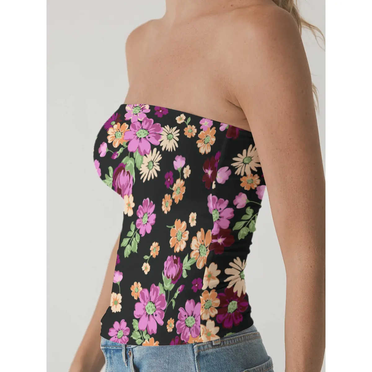 BreatheEasy Double-Layer Strapless Top for Women