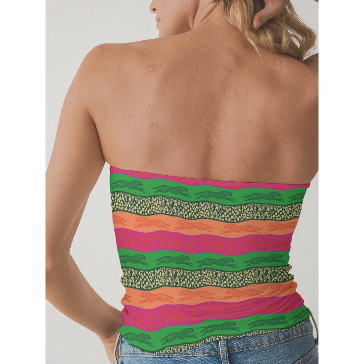 Elegant Fit Women's Double-Layer Casual Strapless Top