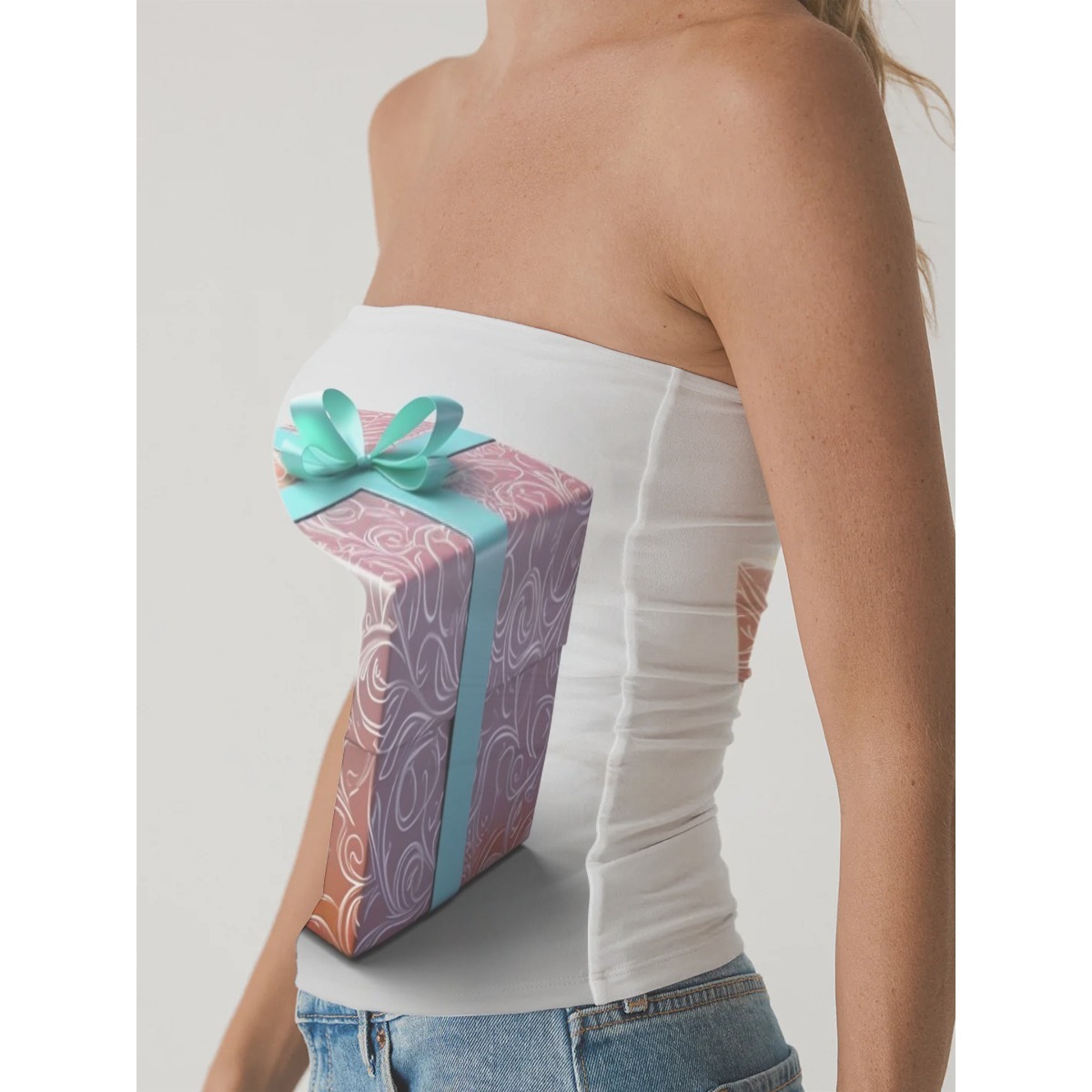 High-Stretch Double-Layer Top for Everyday Elegance