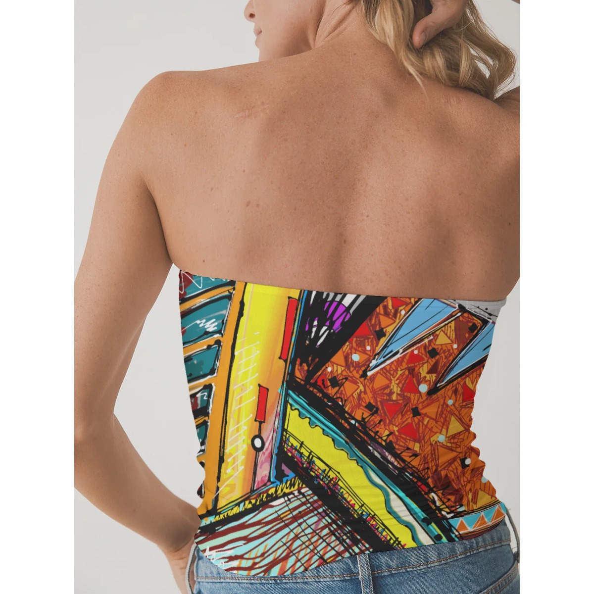 Double-Layer Strapless Top for Daily Elegance