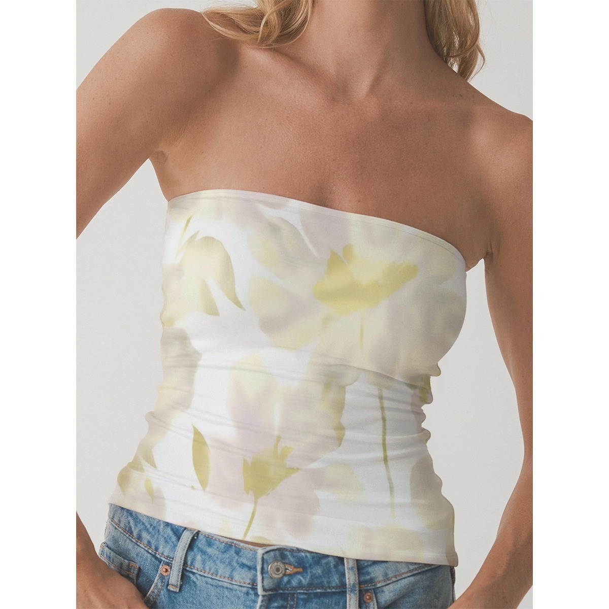 Ultimate Support Double-Layer Strapless Top
