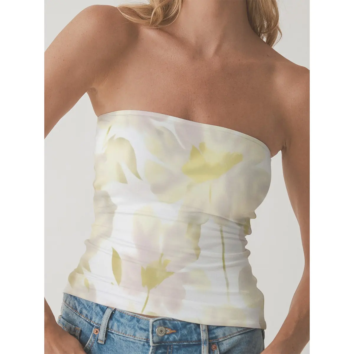 Ultimate Support Double-Layer Strapless Top