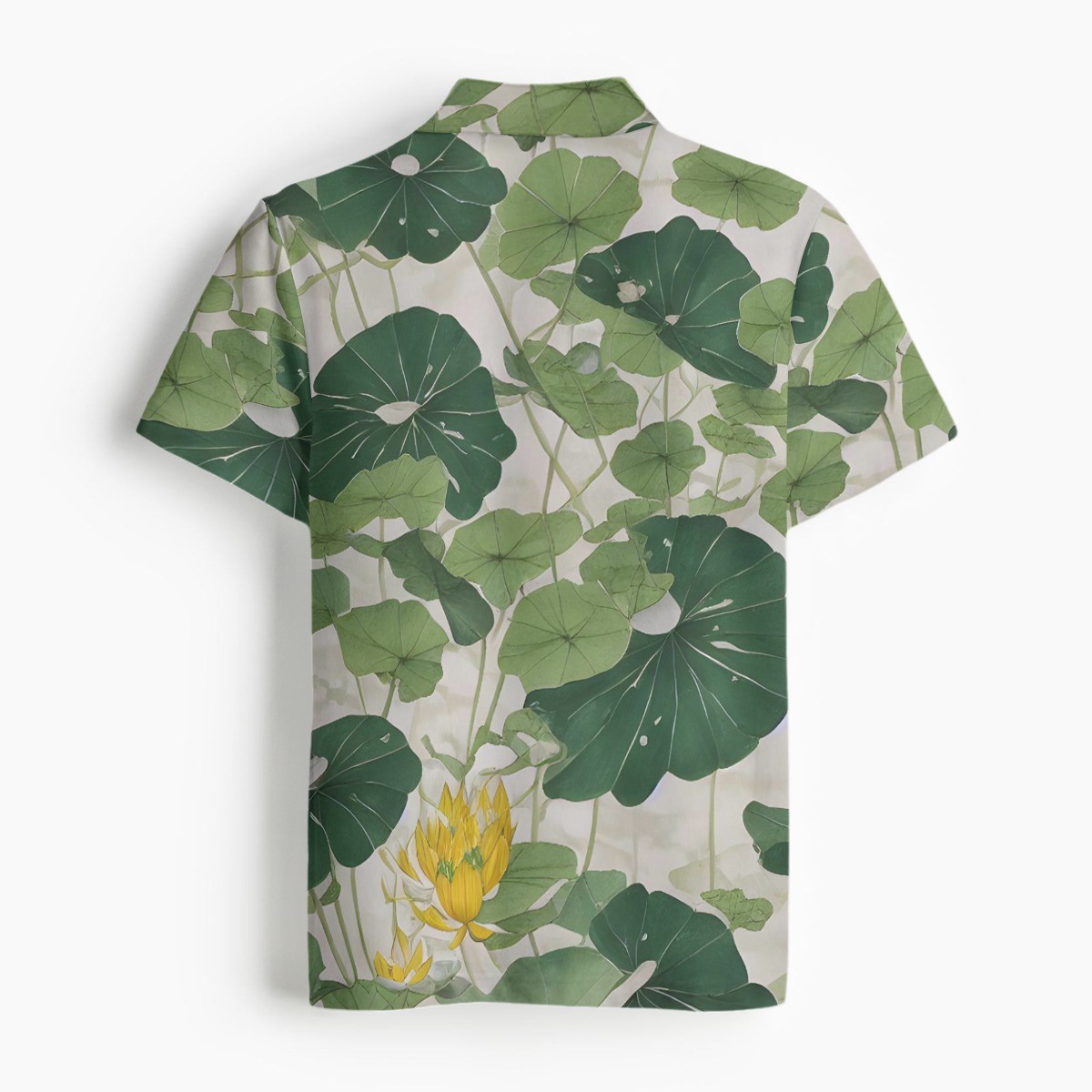 Lightweight Men's Polo Shirt with All-Over Print Creativity