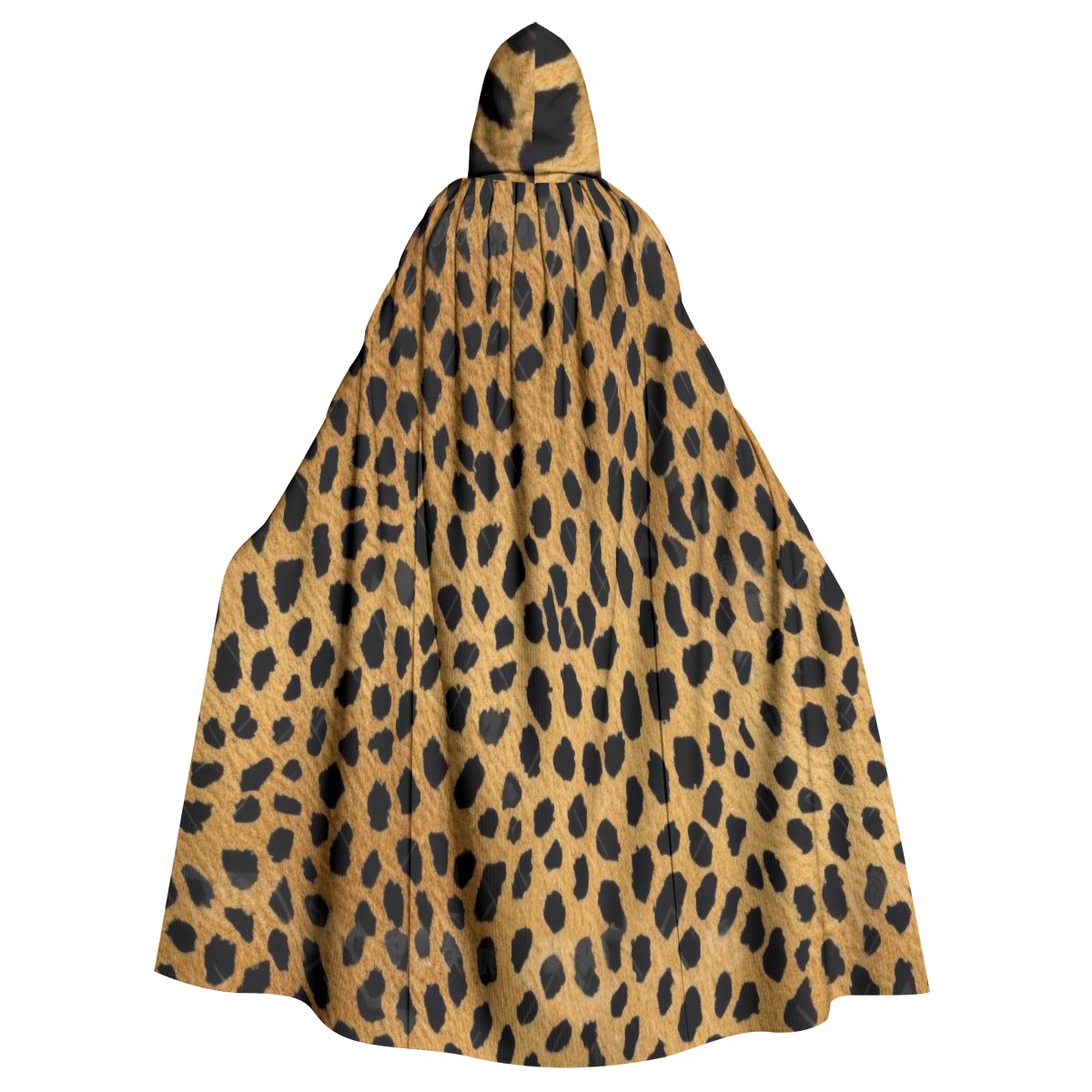 Soft Microfiber Leopard Print Unisex Hooded Cloak