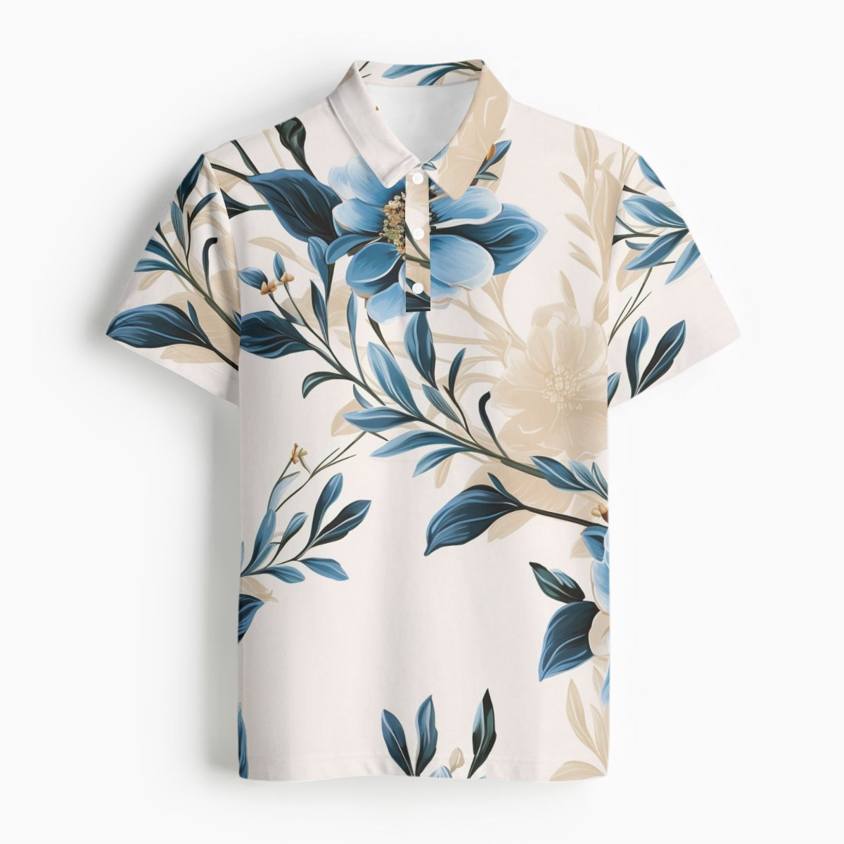 Classic 3-Button Men's Polo for Sport and Casual Outfits - Image 2