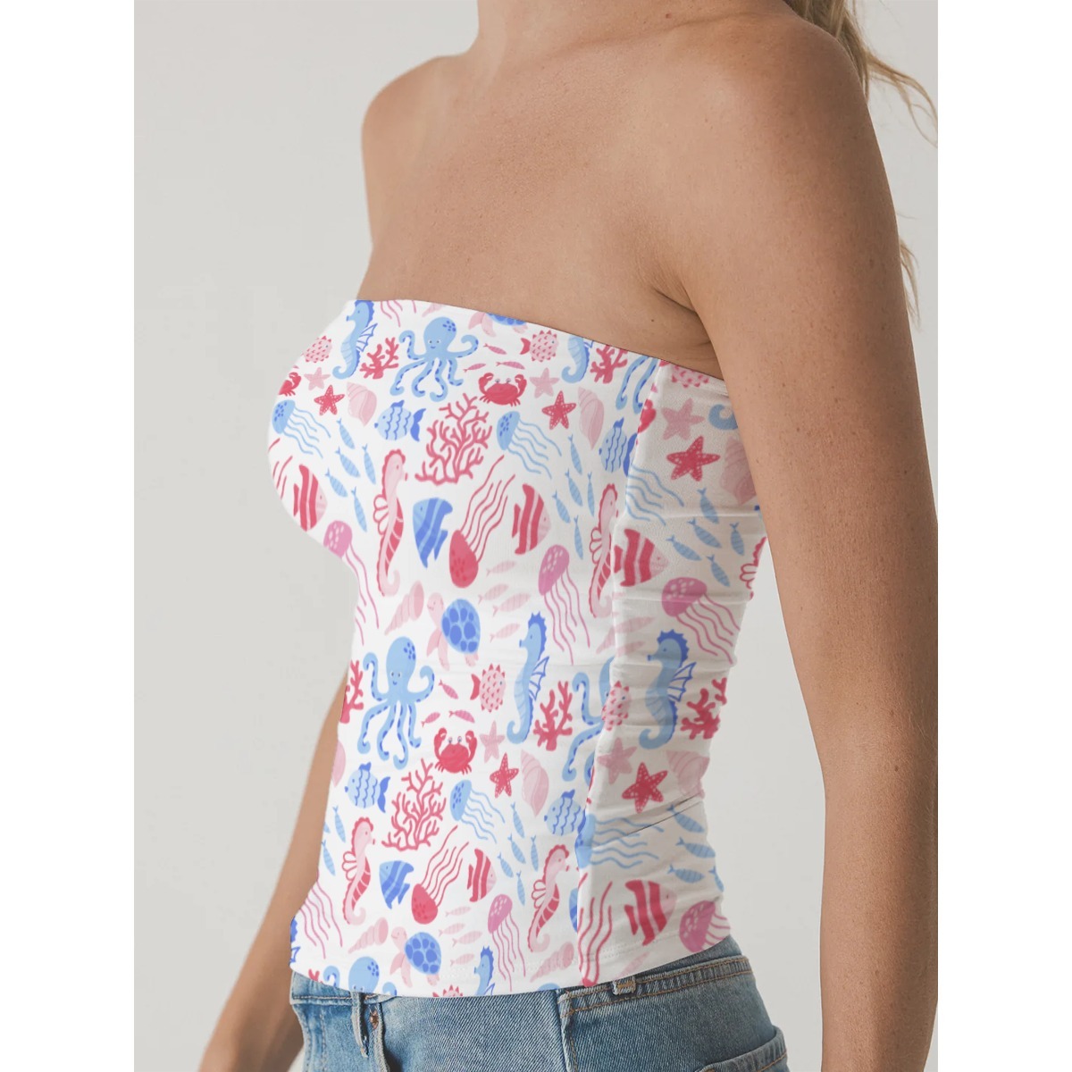 Elegant Comfort Double-Layer Tube Top for All Occasions