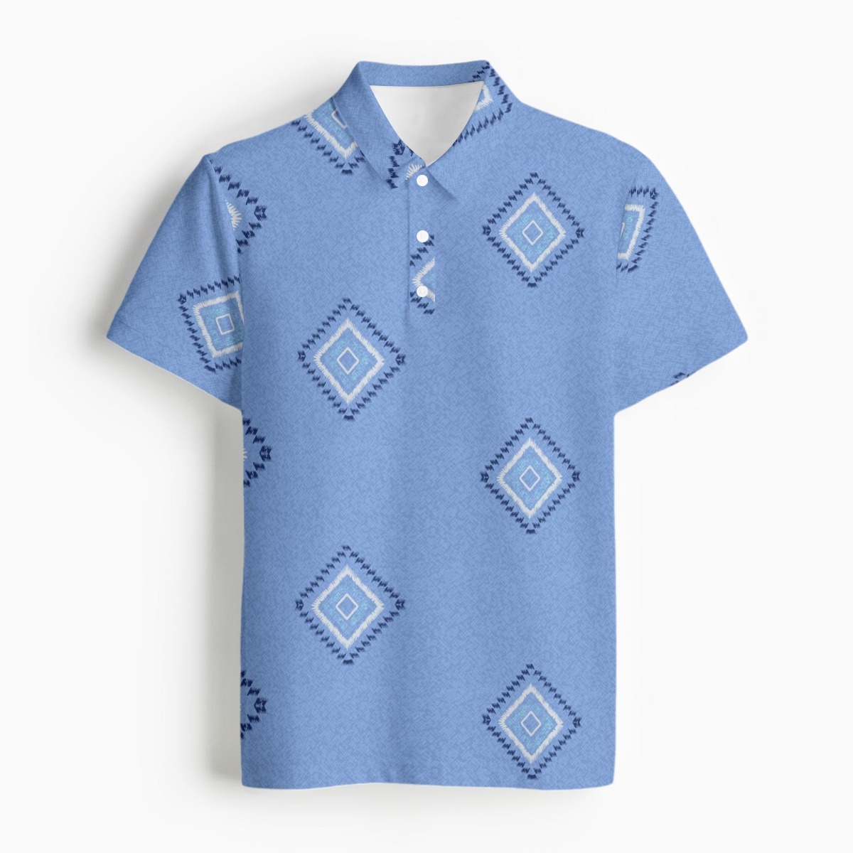 Soft Stretch Polo Collar Jersey for Men's Active Style