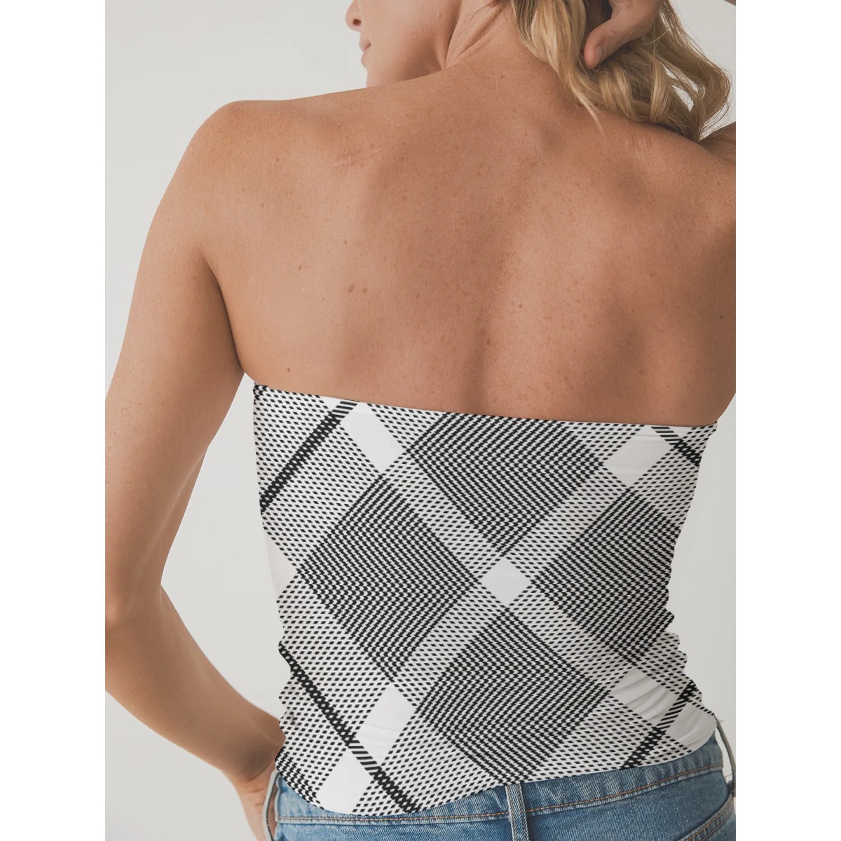 SoftTouch Double-Layer Strapless Women's Casual Top