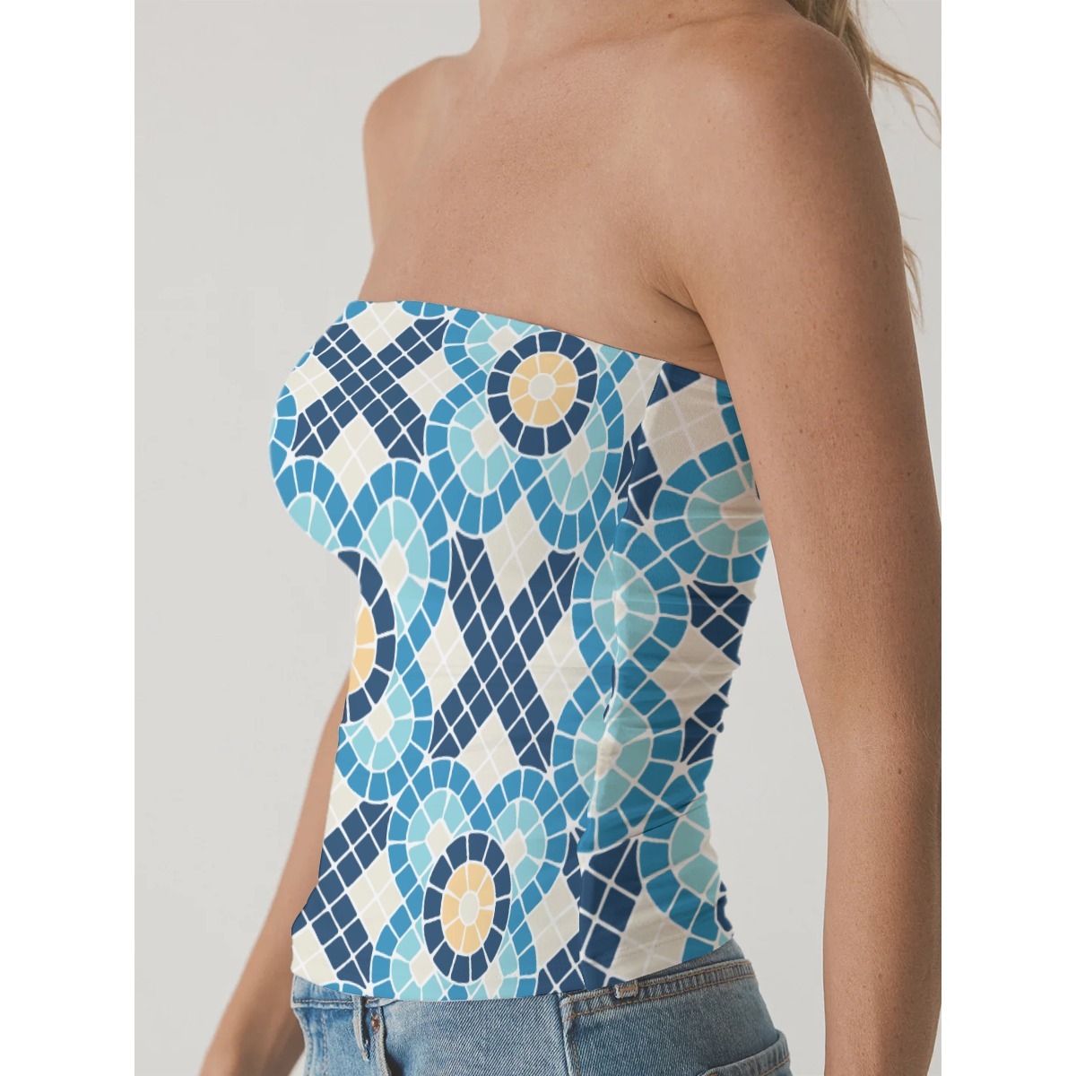 Everyday Performance Women's Double-Layer Strapless Top