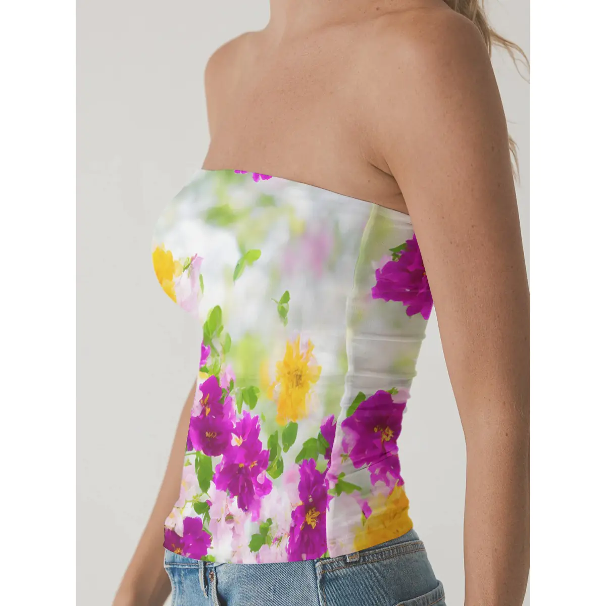 High-Stretch Comfort Double-Layer Women's Tube Top