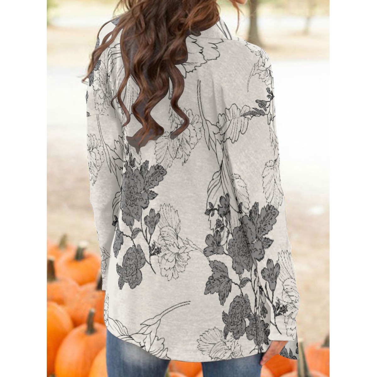 Fashion-Forward Women's Cardigan with Unique Print Design