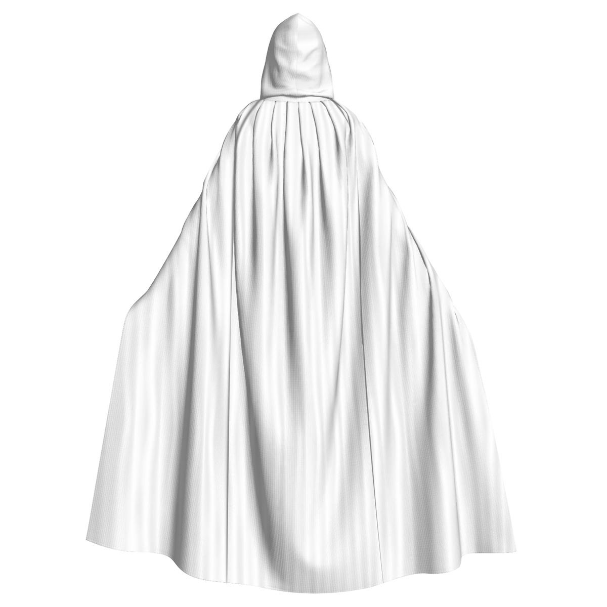 Fashion-Forward Microfiber Unisex Hooded Cloak with Black Hat Trim