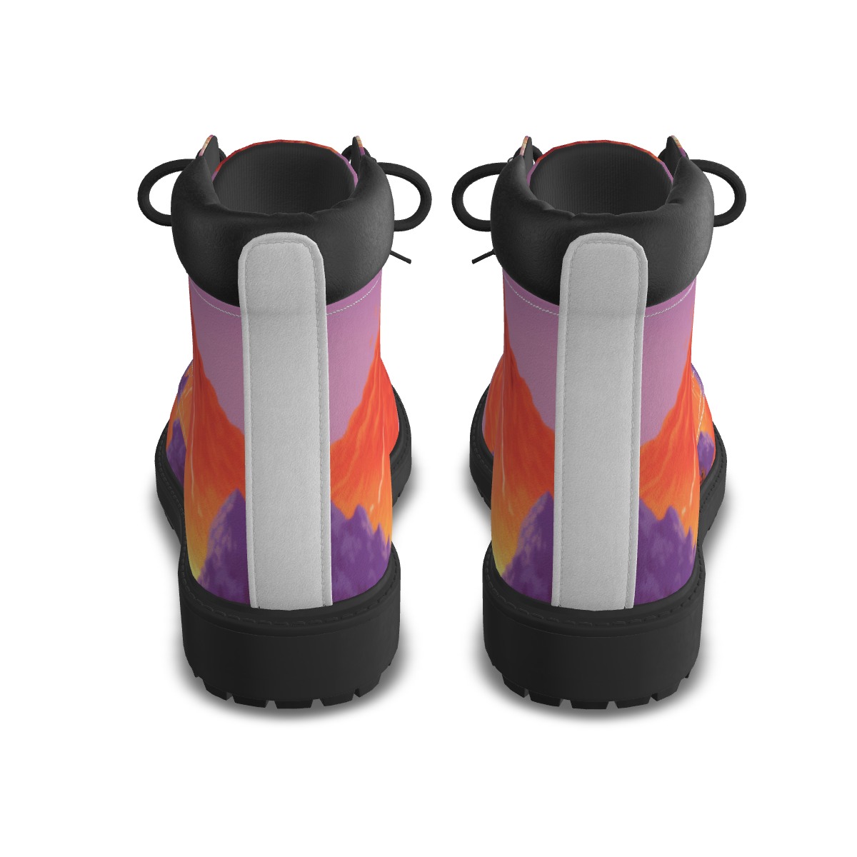 Crimson Clash Martin Ankle Boots