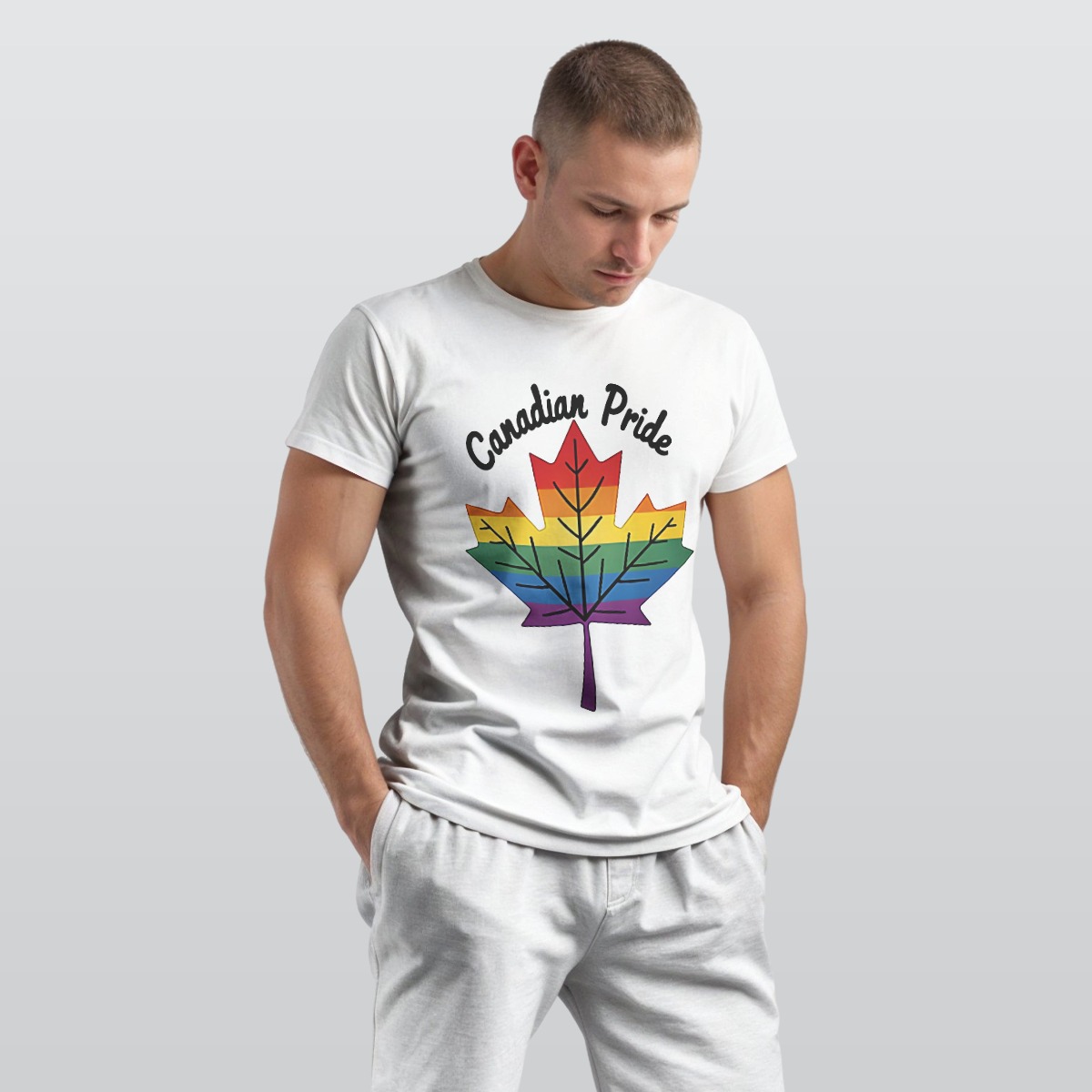 Canadian Pride LGBTQ+ Men's O-Neck T-Shirt