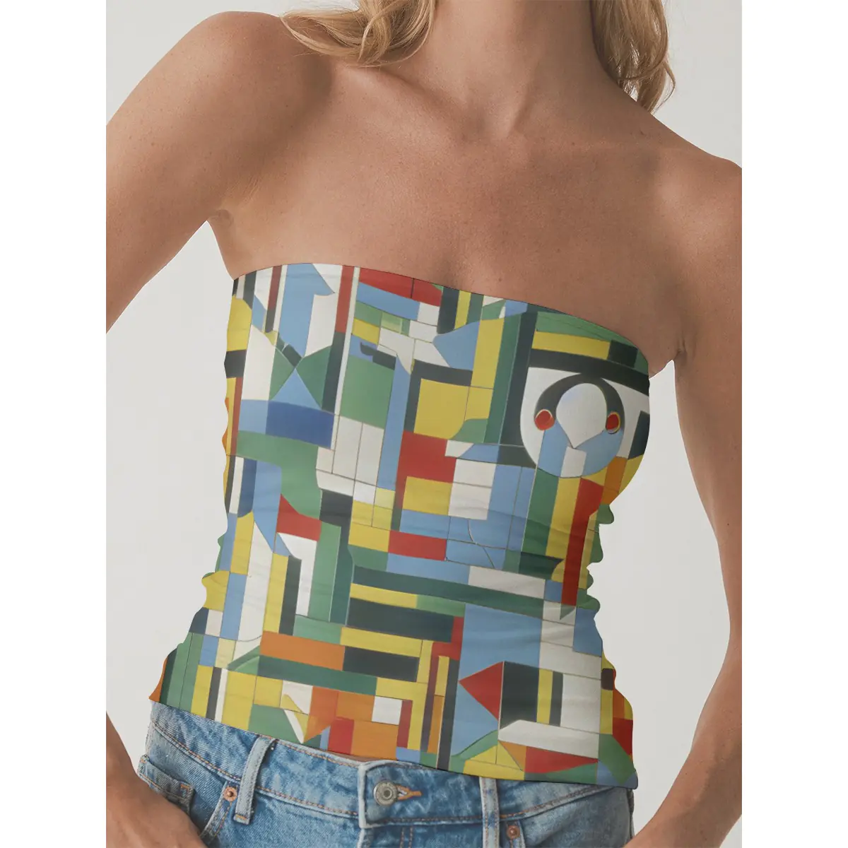 Chic Comfort Double-Layer Strapless Active Top