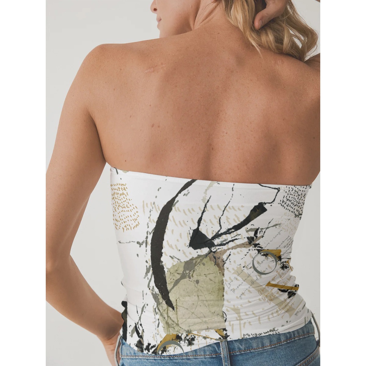 Elegant Fit Double-Layer Strapless Top for Women