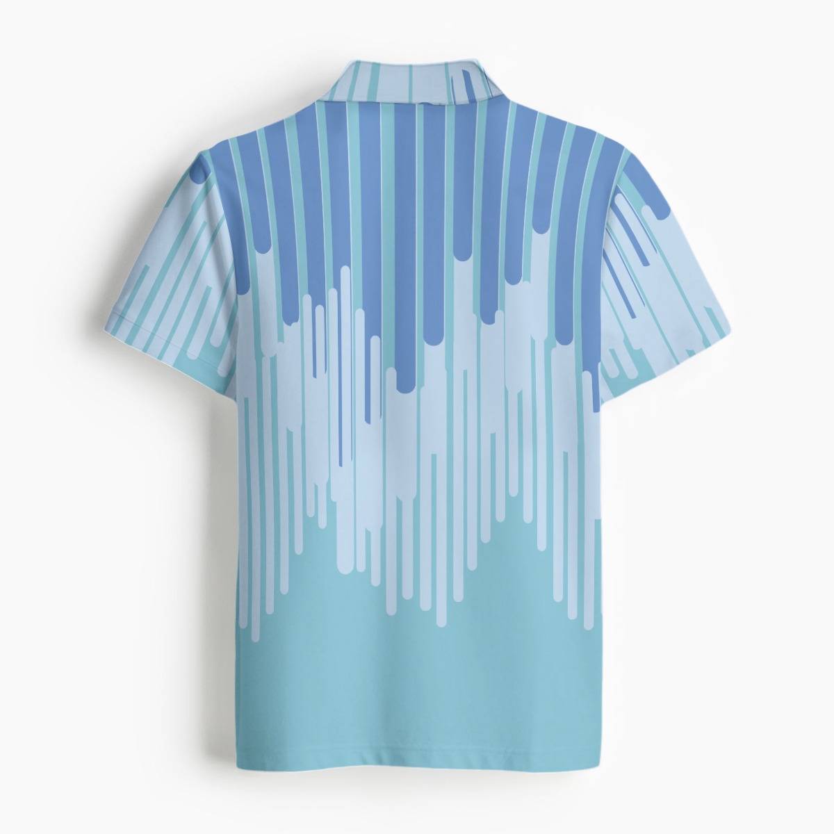 High-Performance Men's All-Over Print Polo with Stretch Fabric