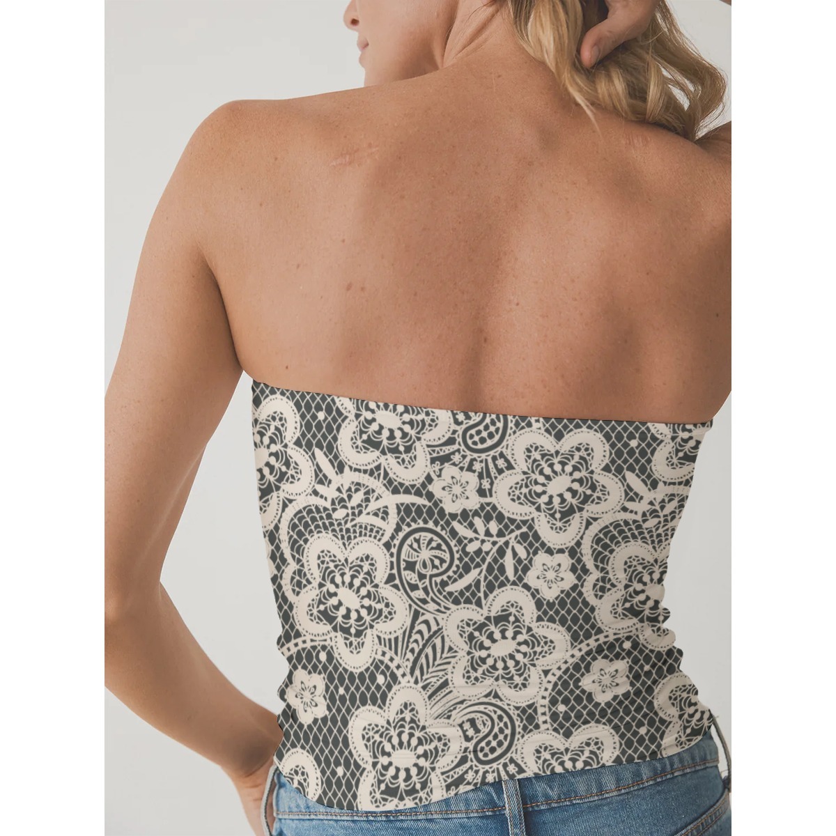Multi-Occasion Double-Layer Women's Strapless Top