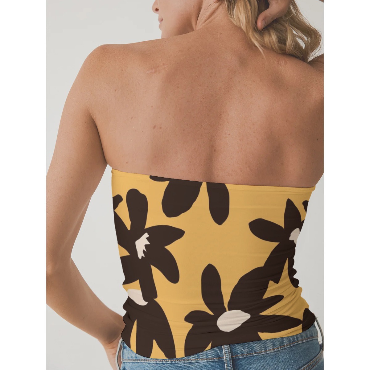 Everyday Performance Women's Strapless Double-Layer Top