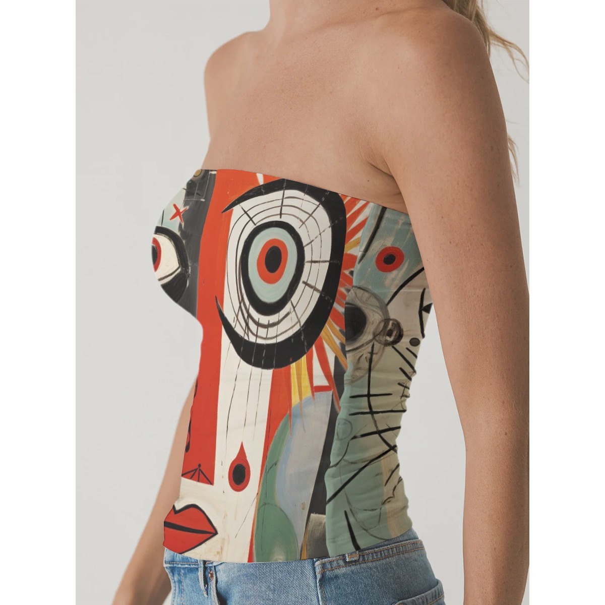 Fashion Meets Function Off-The-Shoulder Double-Layer Top