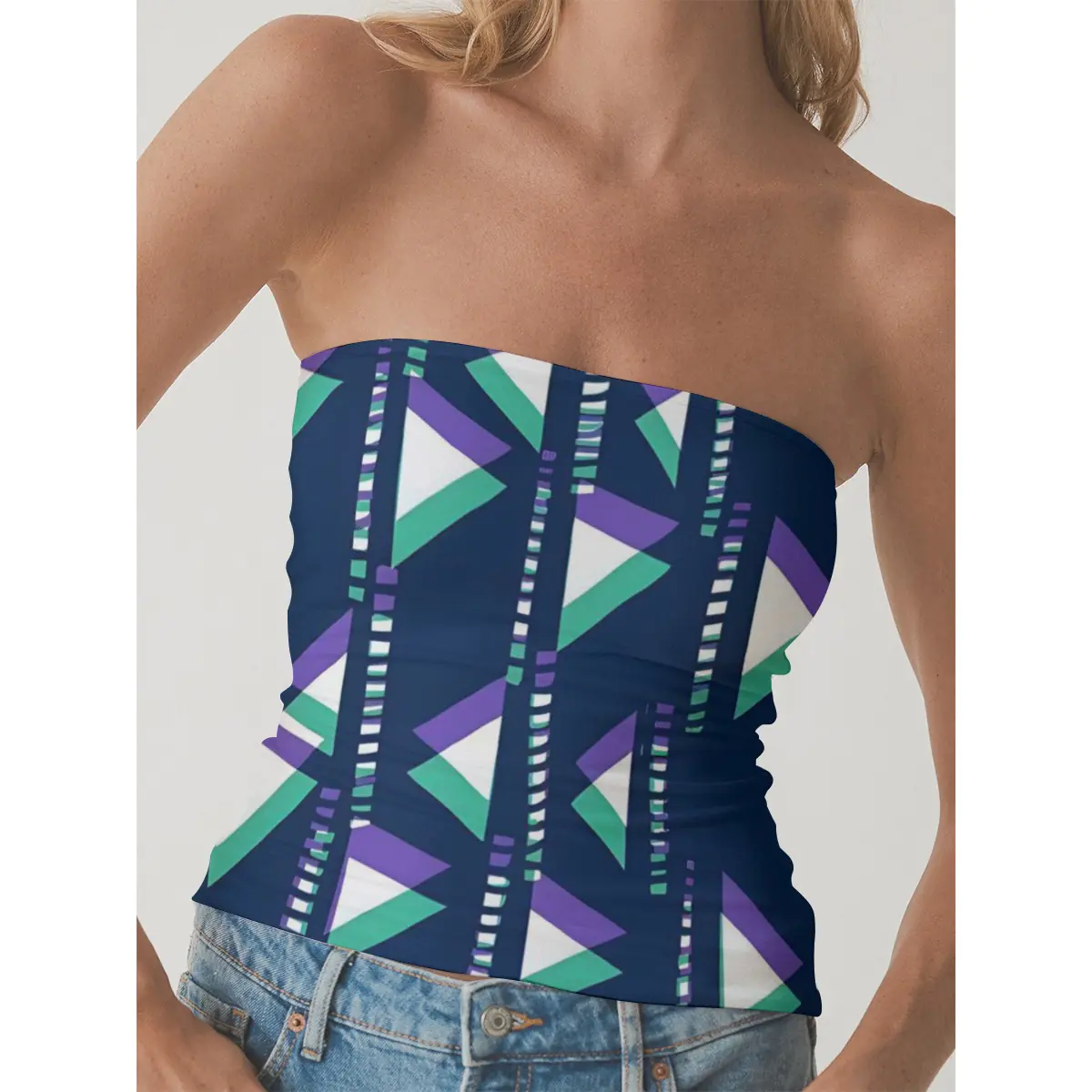 Chic and Supportive Double-Layer Women's Off-Shoulder Top