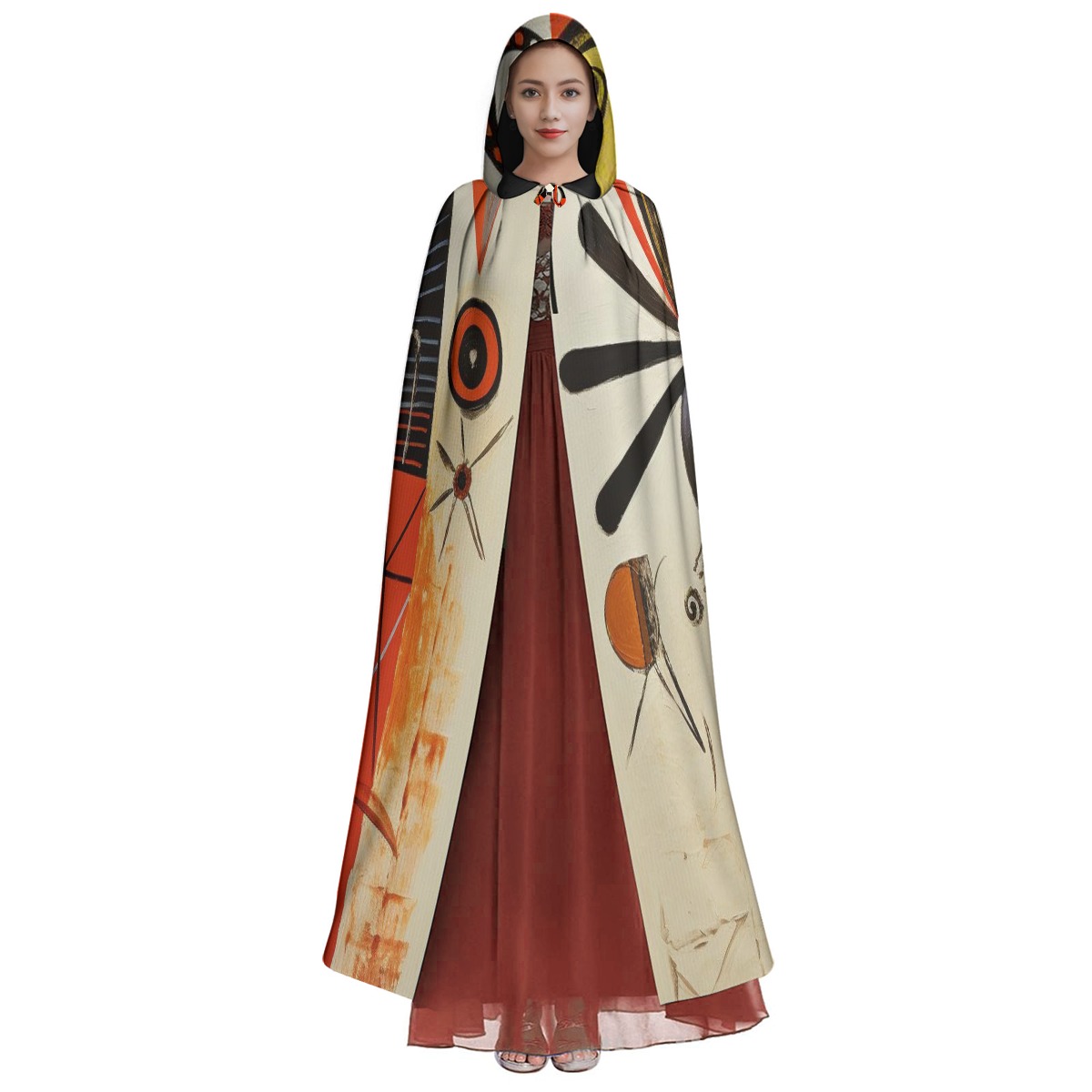 Moonveil Hooded Cloak – Soft Flowing Fabric for Any Occasion