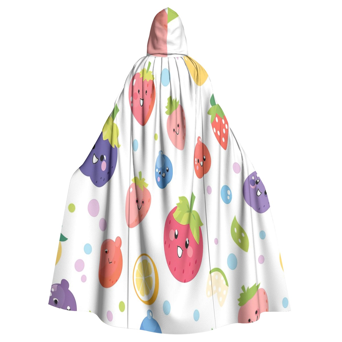 Halloween-Ready Unisex Hooded Cloak with Premium Print & Drawstring Closure