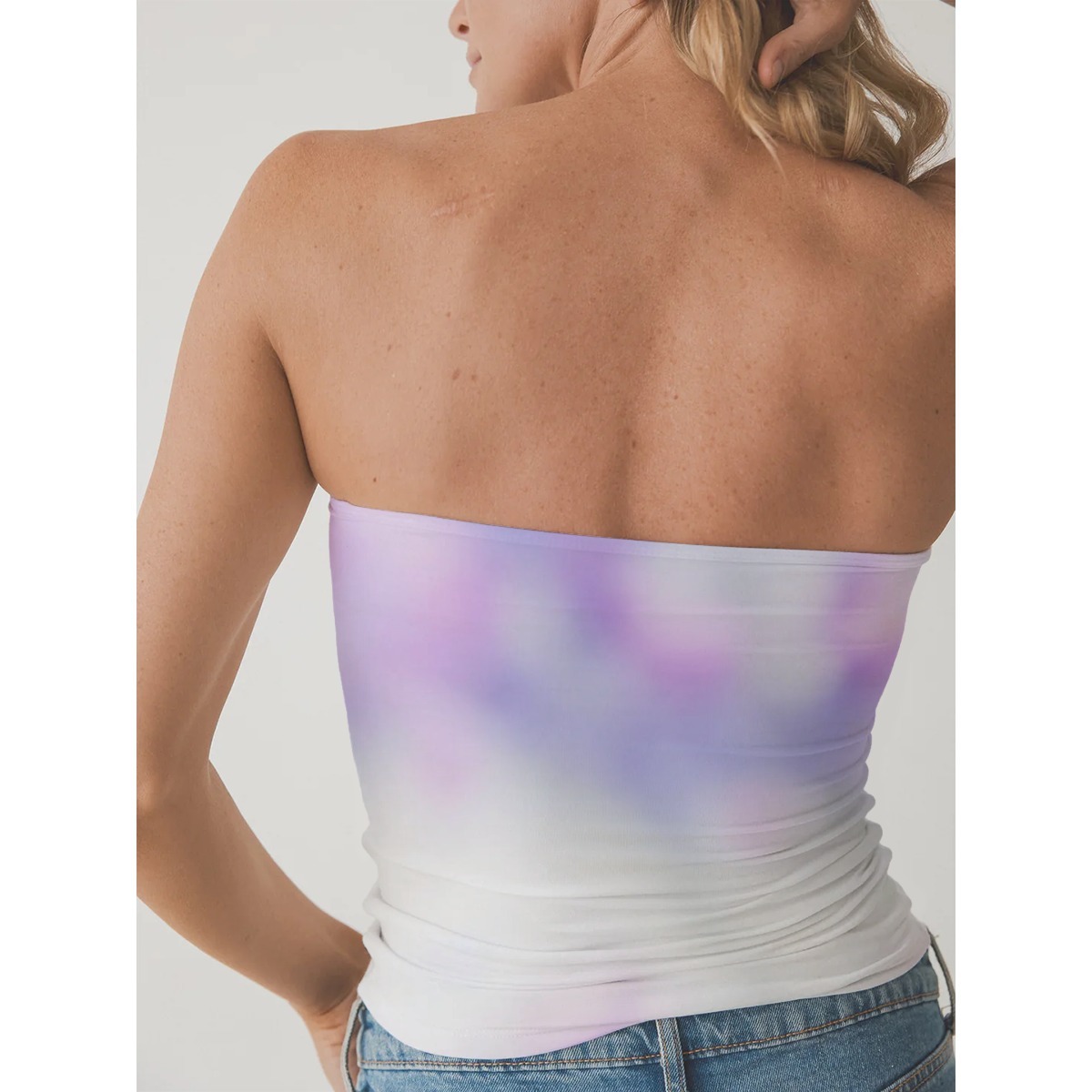 Fashion-First Double-Layer Strapless Top for Casual Wear