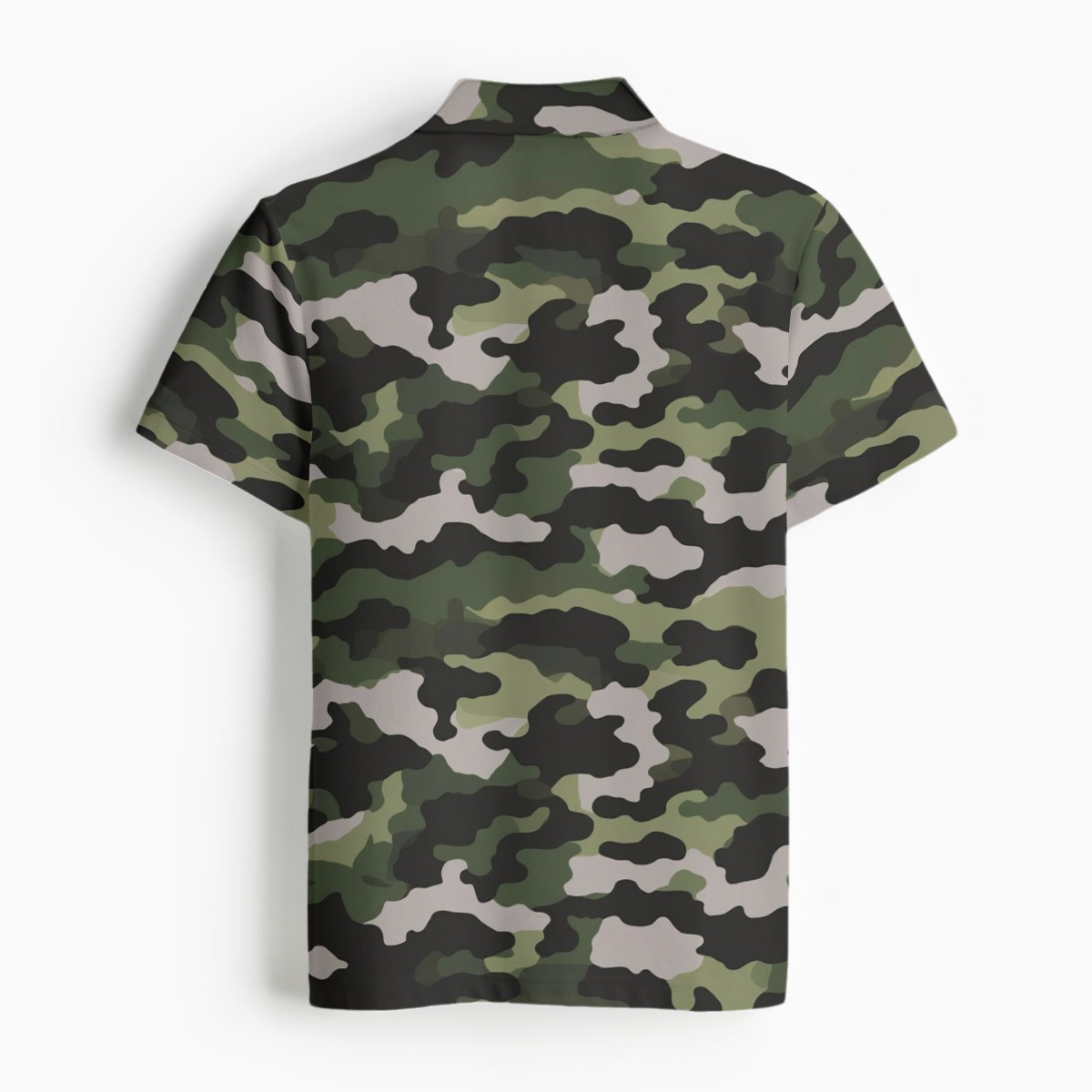 Premium Fabric Polo for Men with All-Over Print Design