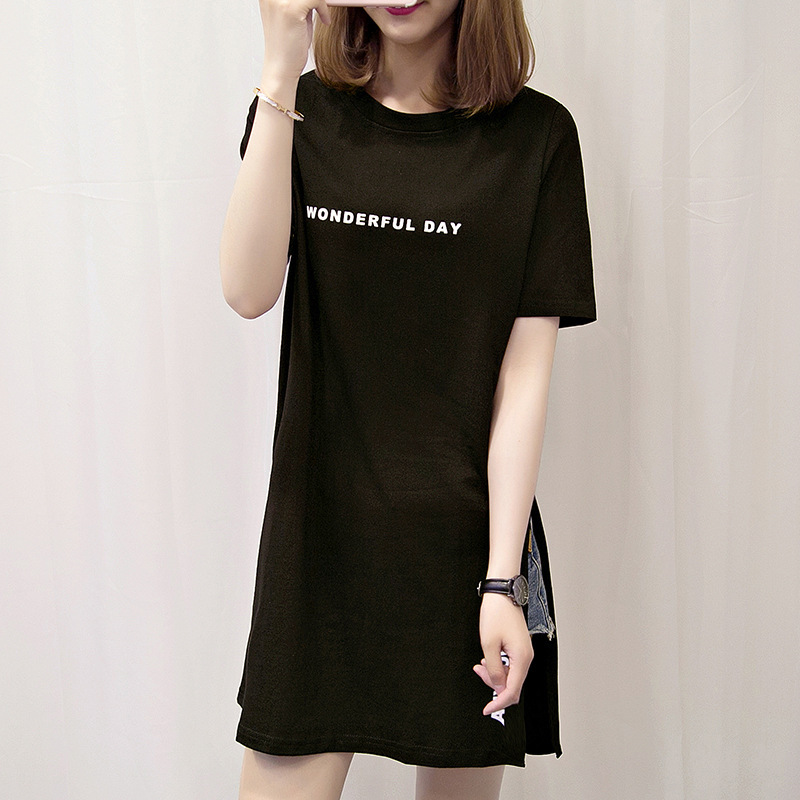 Women's Irregular Top Large Version Tee Shirt Summer - Image 4