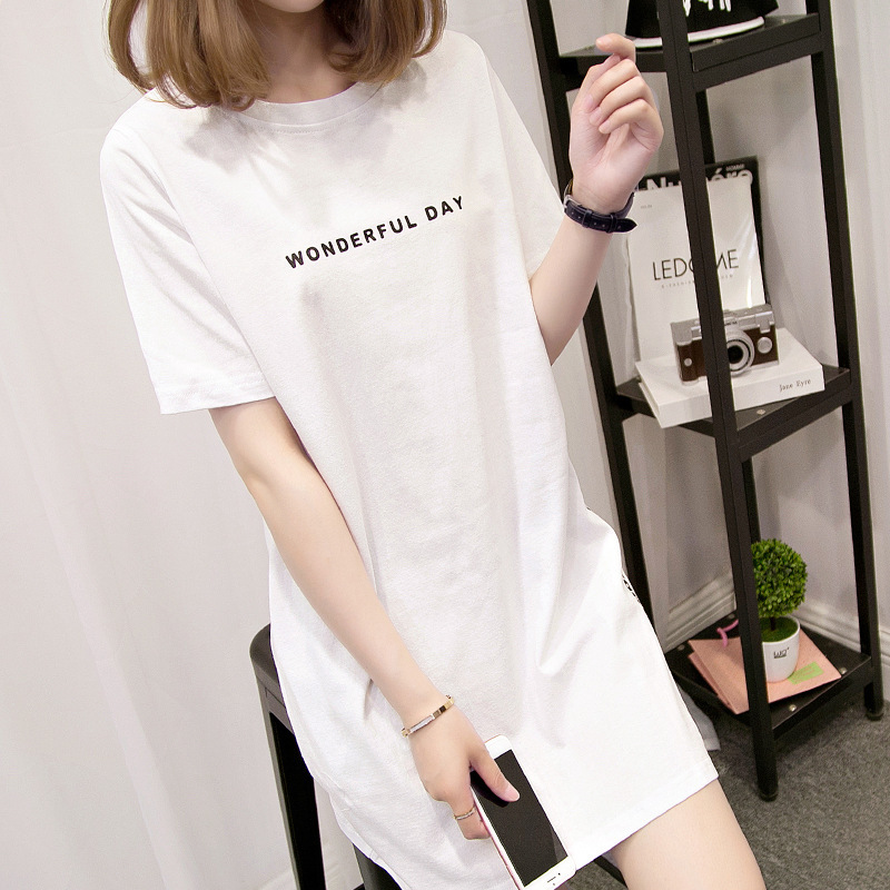 Women's Irregular Top Large Version Tee Shirt Summer - Image 5