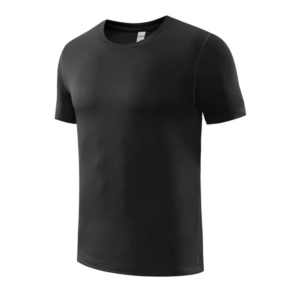 Men's New Mesh Ice Silk T-Shirt Short Sleeve Sports Casual - Image 4