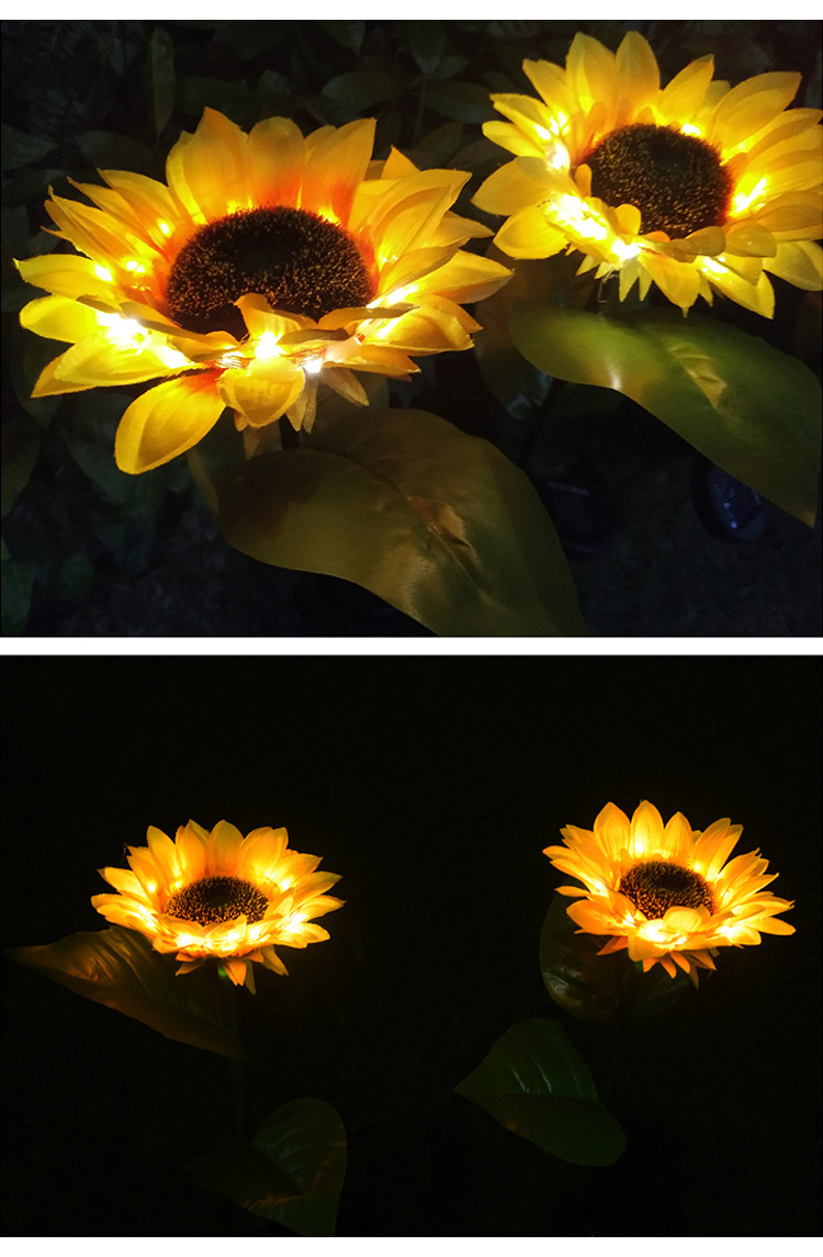 LED Solar Sunflower Lamps Solar Light Decorative Lights - Image 10