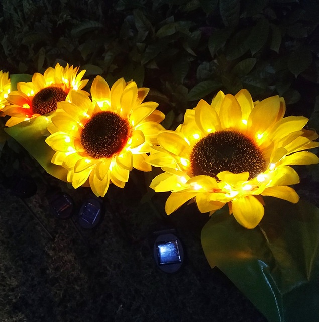 LED Solar Sunflower Lamps Solar Light Decorative Lights - Image 7