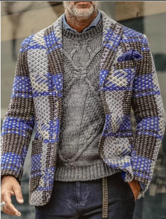 Men's Suit Jacket Casual Color Matching Suit