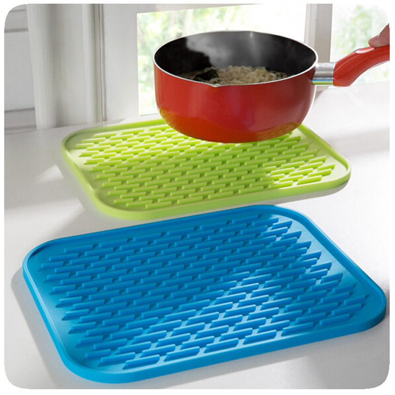 Kitchen Sink Mat Silicone Pot Holder Dishes Cup Dry Mat Rack