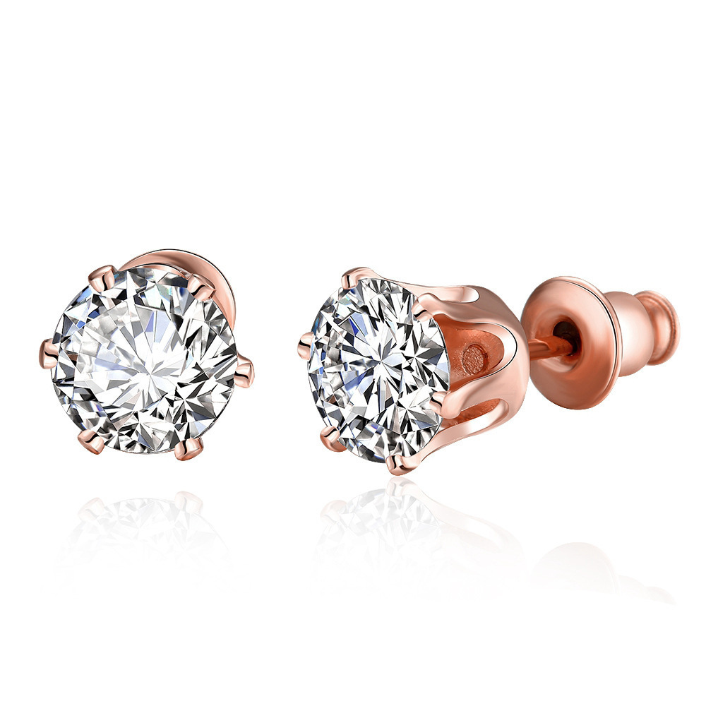 Style Temperament Earrings Female Exquisite Accessories Zircon Earrings