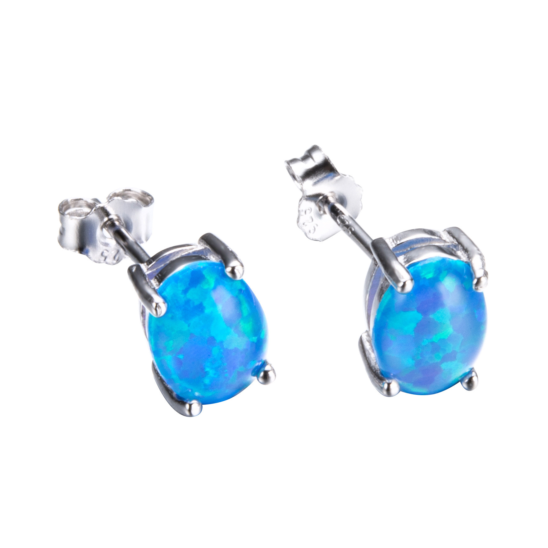 Opal Earrings Earrings With Zircon - Image 5